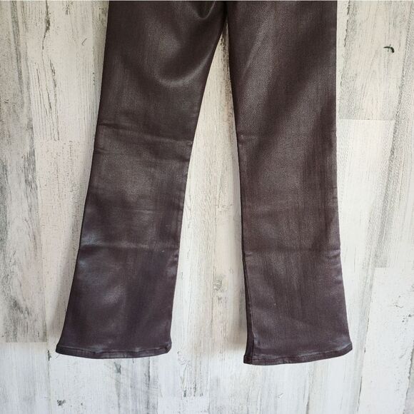 SALE***Frame JetSet Crop Mini Boot Cut Jeans in Espresso Coated finish V… - Picture 15 of 15